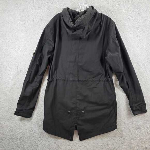 Alpha Industries Men's Black M-65 Field Jacket Military Utility Hoodie Size S - Picture 11 of 16
